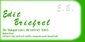 edit briefrel business card